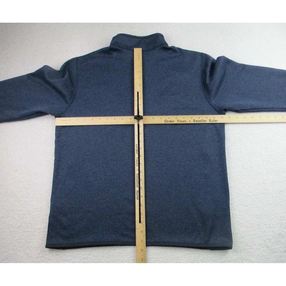North Face Pullover Mens Large Blue‎ NSW Embroidered 1/4 Zip Fleece Outdoor L
